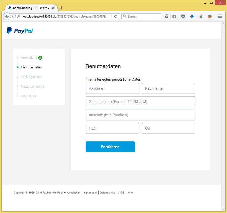 Paypal Passwort Г¤ndern Aufforderung
