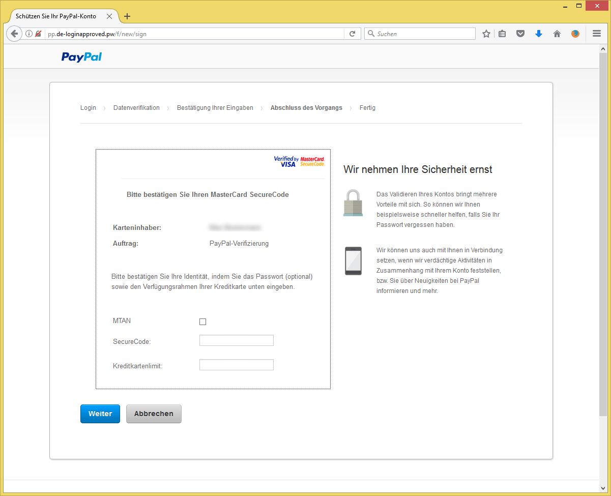 Paypal Passwort Г¤ndern Aufforderung