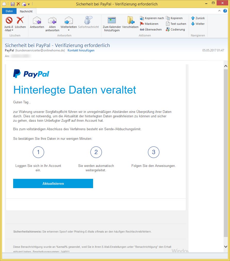 Paypal Verifizieren Email