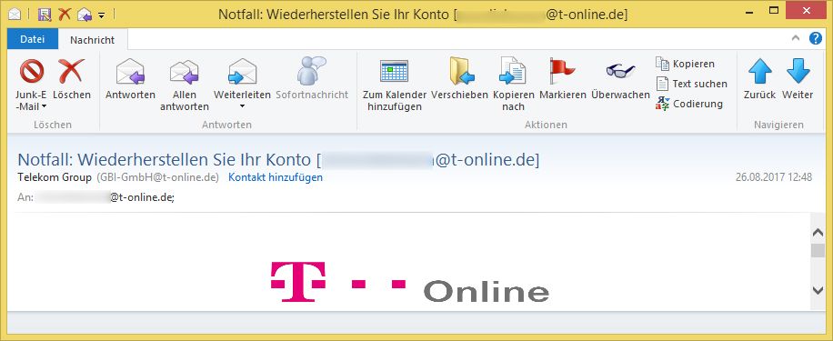 Das ist Phishing und keine Warnung vor einem Virusangriff: Notfall ...