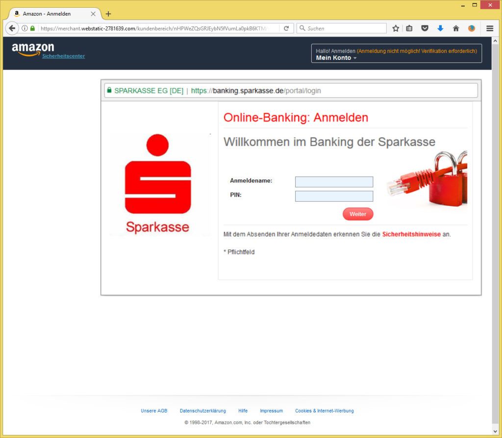 Amazon-Phishing: Ihre Zahlung wurde abgelehnt. von Amazon ...