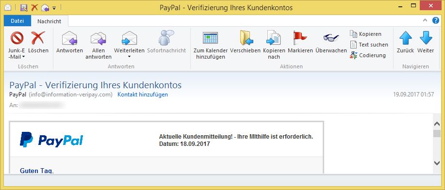 Paypal Verifizierung Email Paypal Verifizierung Email