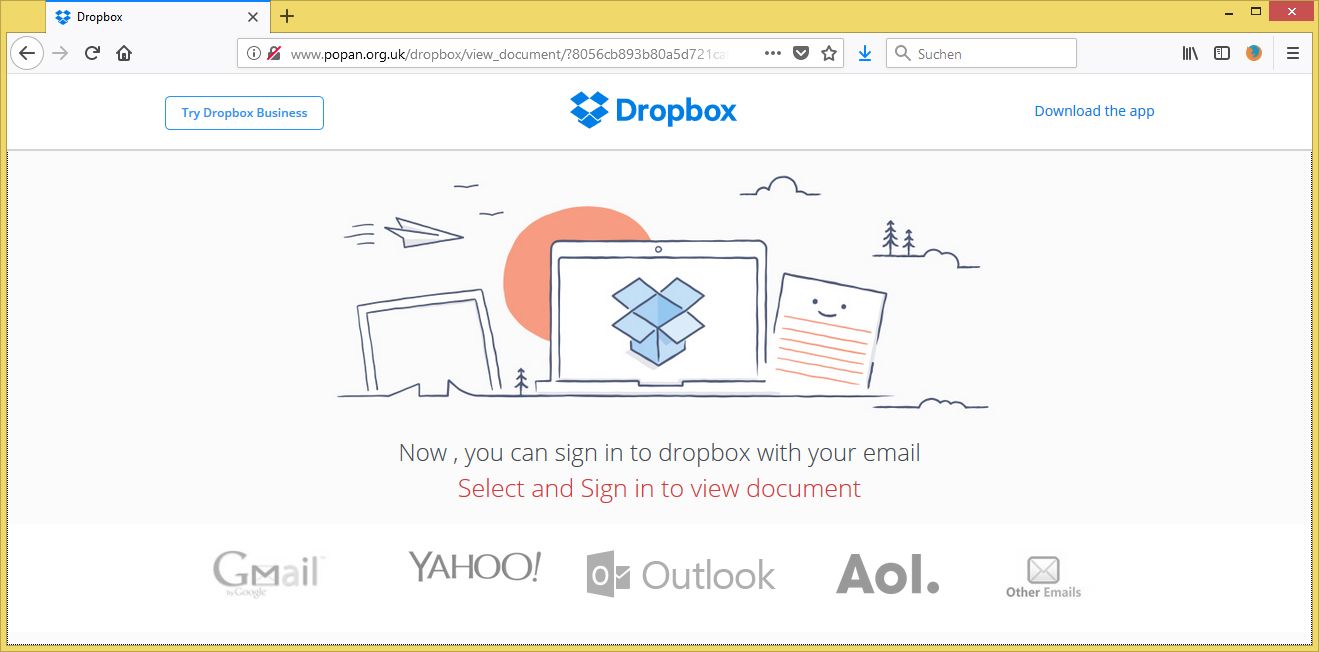 outlook dropbox login