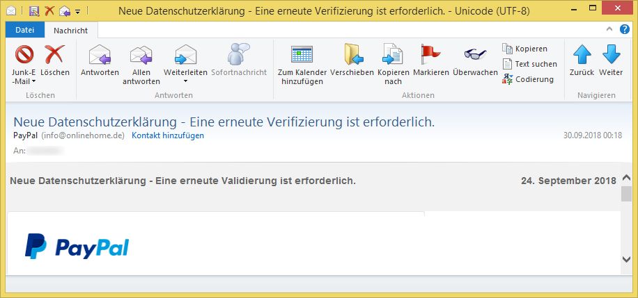 Paypal Wir Bitten Um Eine Erneute Verifizierung Paypal Wir Bitten Um Eine Erneute Verifizierung